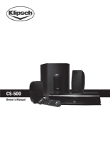 Klipsch CS-500 - Owners Manual-3